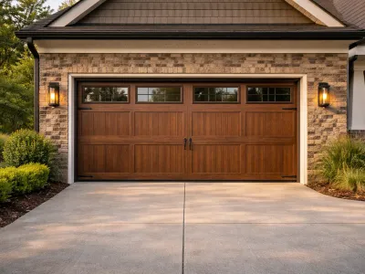 Carriage house barn style garage door