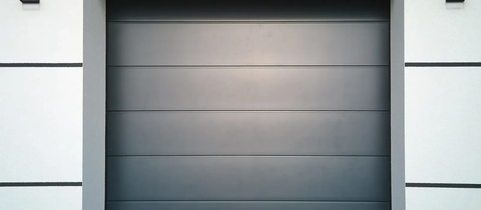 Residential garage door exterior